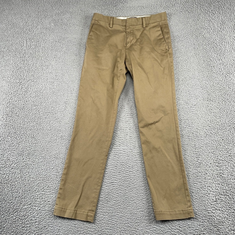 Banana Republic Chino Mens 30x32 Tan Aiden Slim Fit Rapid Movement Stretch Pant